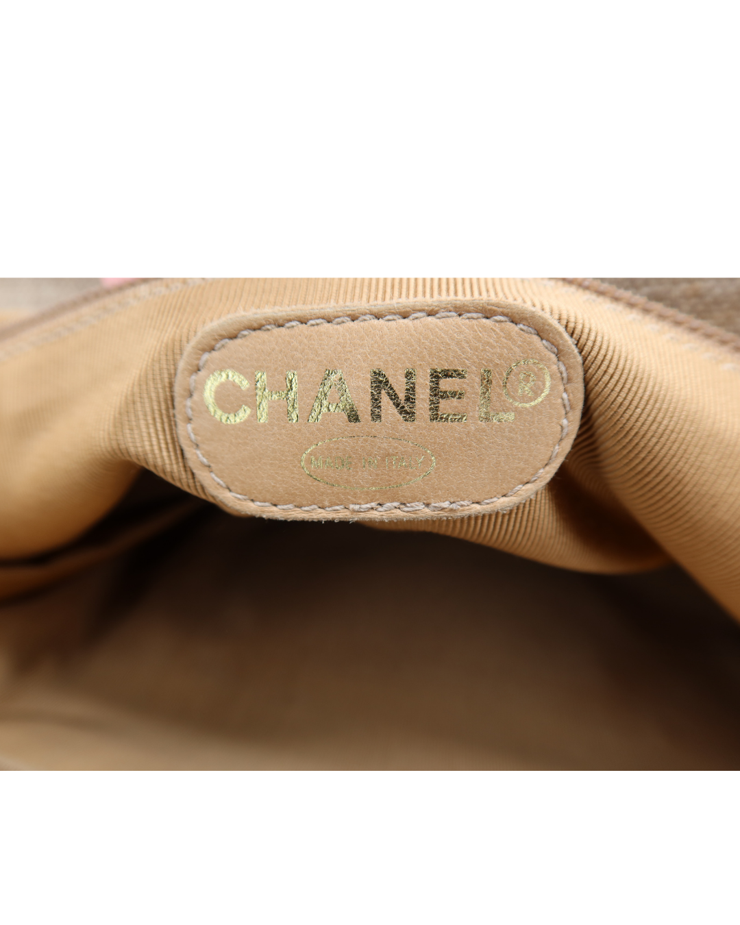 Chanel Vintage CC Canvas Linen Tortoise Handle Tote Bag 1996-1997