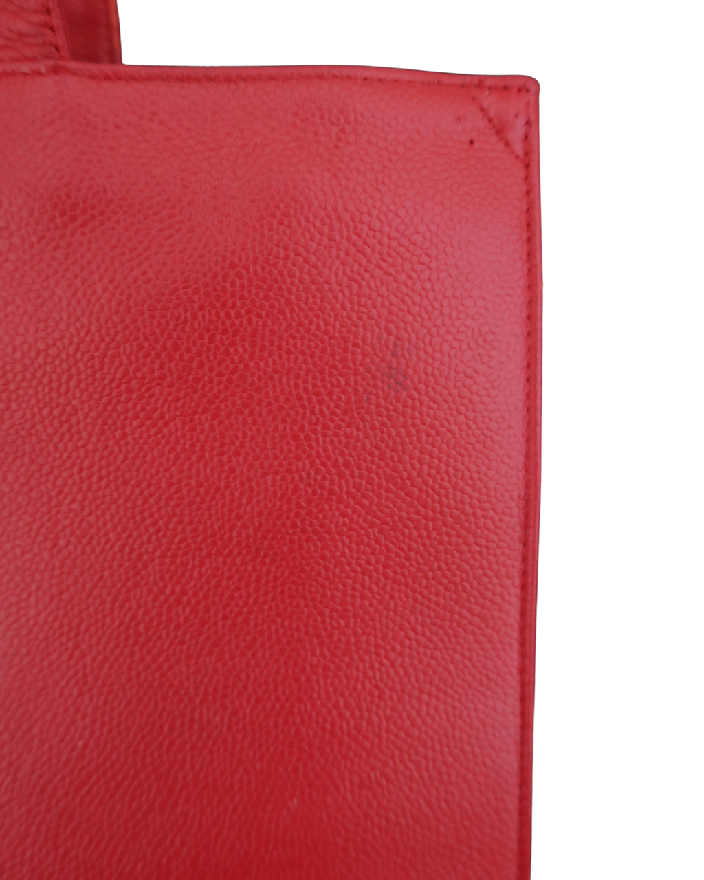 Chanel Red Caviar Leather Tote Bag 1997-1999