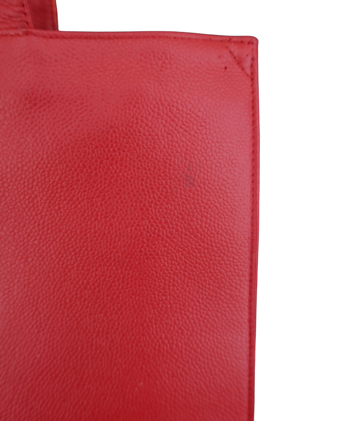 Chanel Red Caviar Leather Tote Bag 1997-1999
