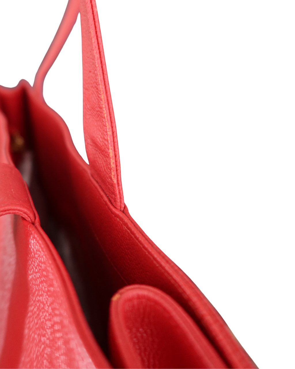 Chanel Red Caviar Leather Tote Bag 1997-1999