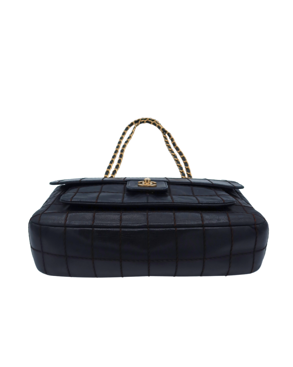 Chanel Vintage Wild Stitch Chocolate Bar Shoulder Flap Bag 2002-2003