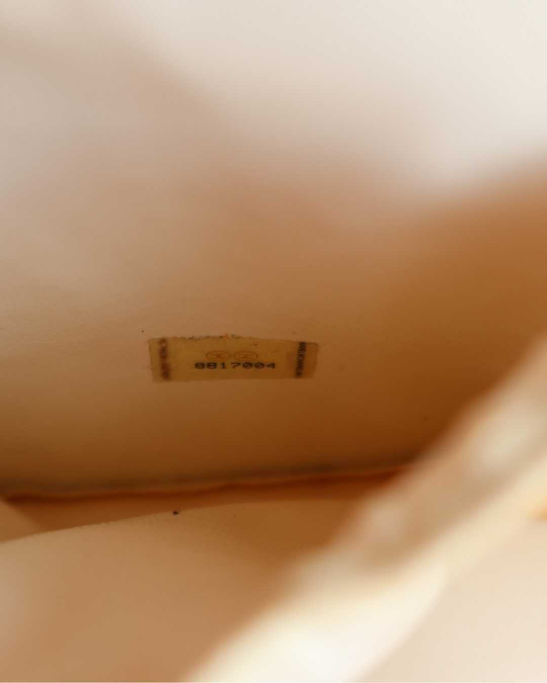 Chanel Vintage Pink Leather CC Mark Logo Vanity Bag