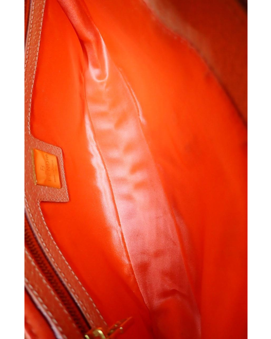 Fendi Vintage Pink Leather Baguette Shoulder Bag