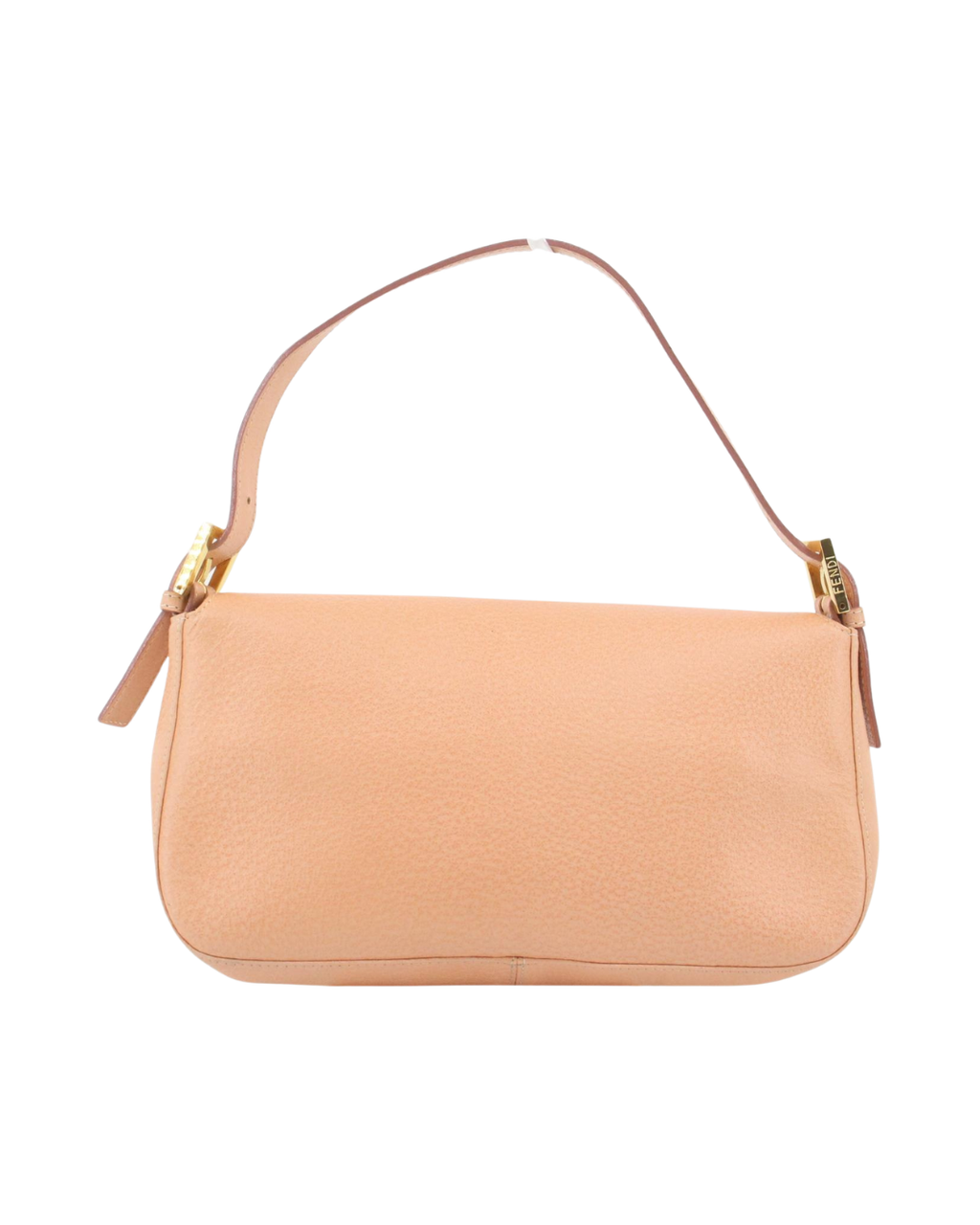 Fendi Vintage Pink Leather Baguette Shoulder Bag