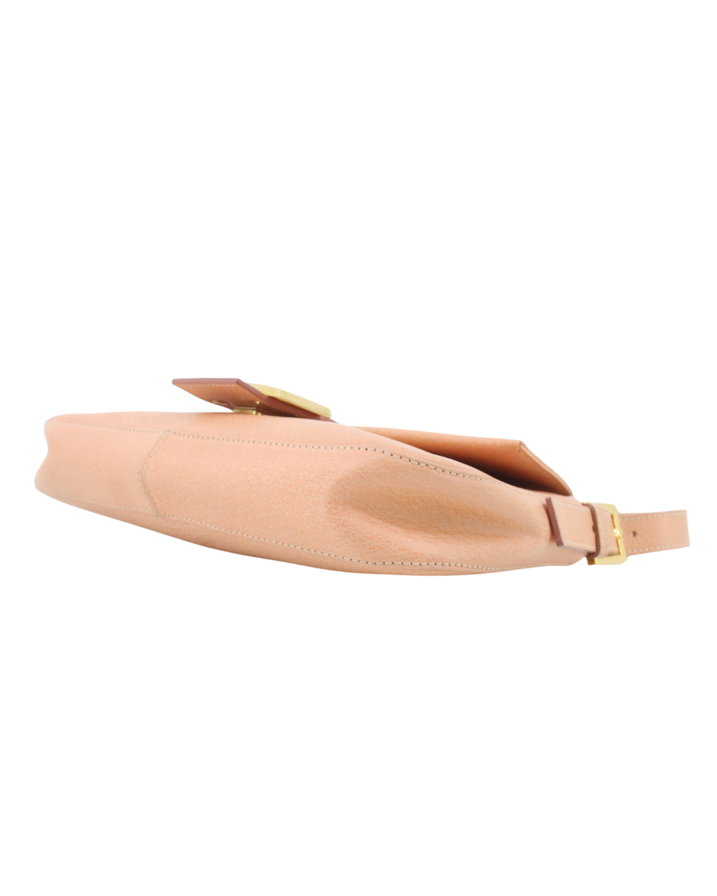 Fendi Vintage Pink Leather Baguette Shoulder Bag