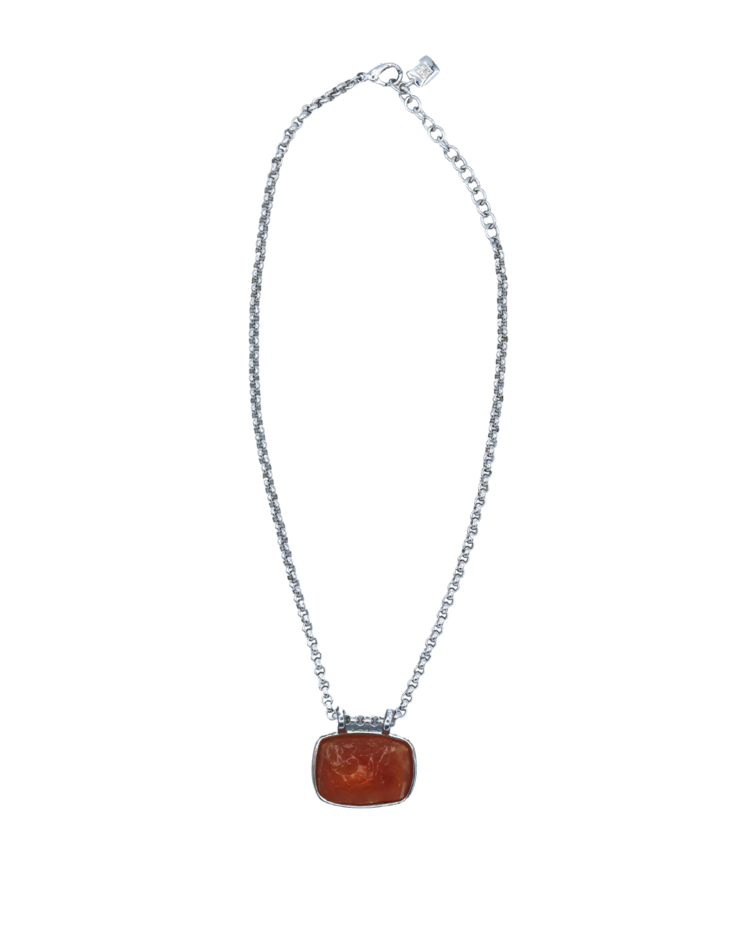 Givenchy Vintage Orange Stone Pendant Necklace