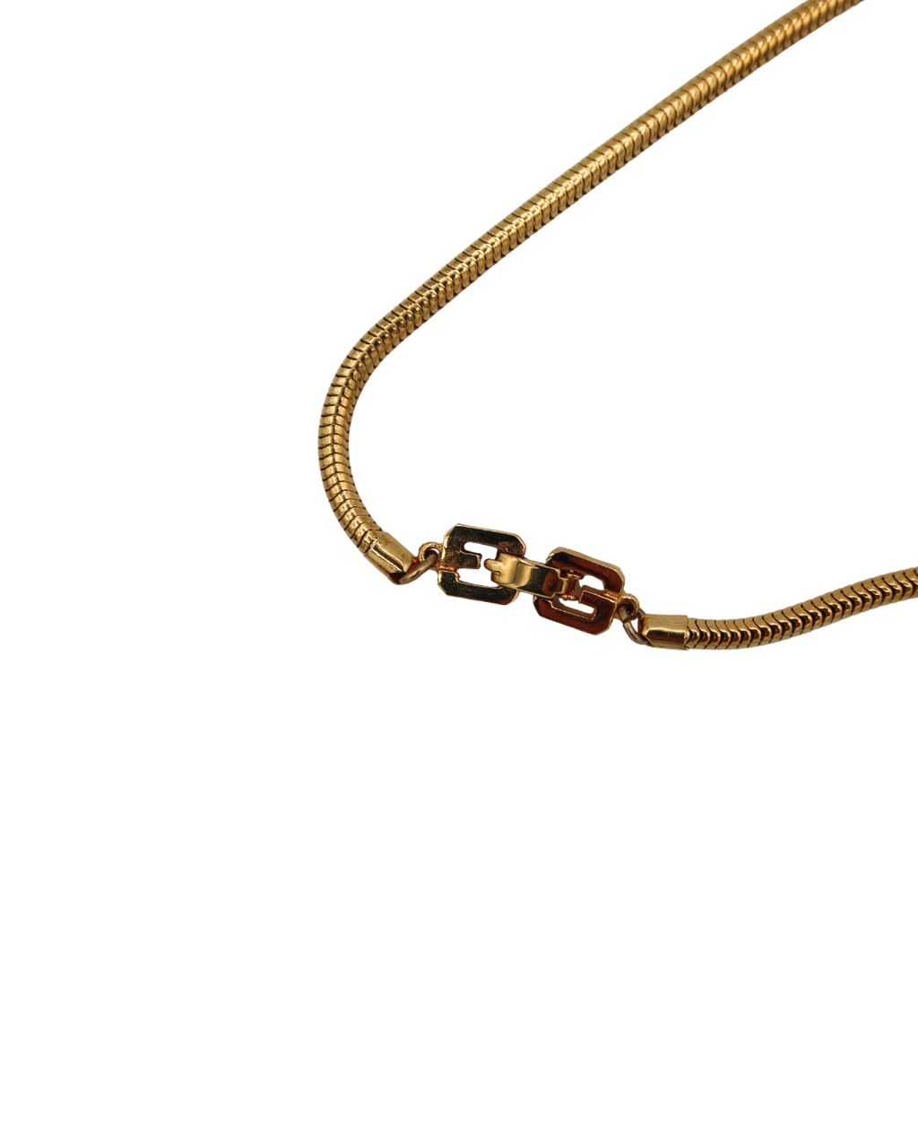 Givenchy Vintage Mother of Pearl Geometric Round Pendant Necklace 1977