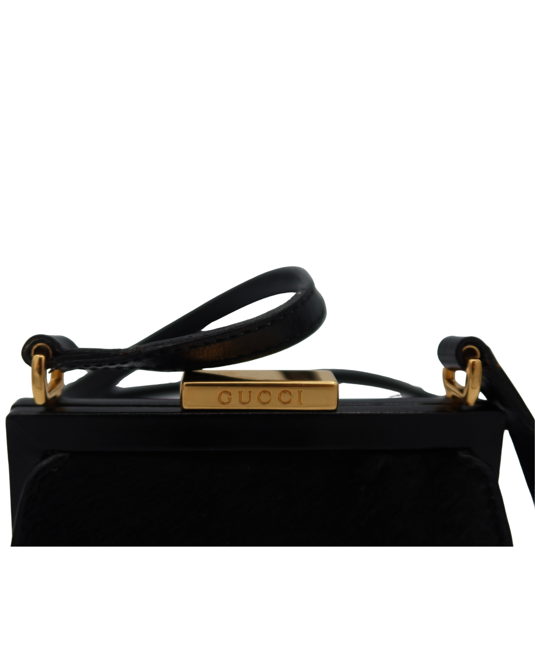 Gucci Vintage Black Mini Pony Hair Bag