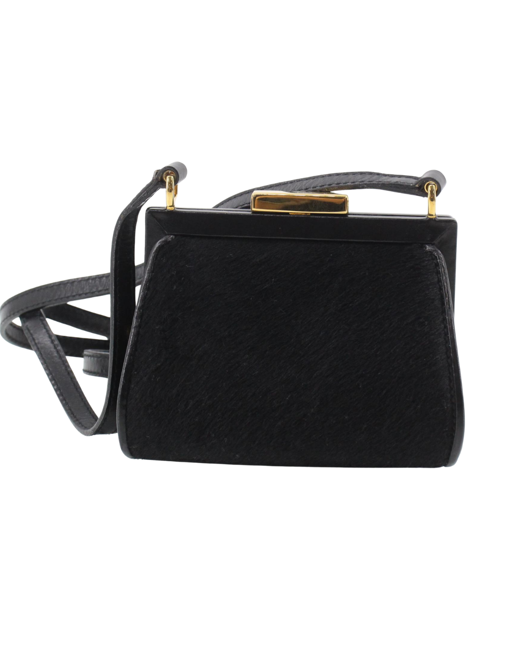 Gucci Vintage Black Mini Pony Hair Bag