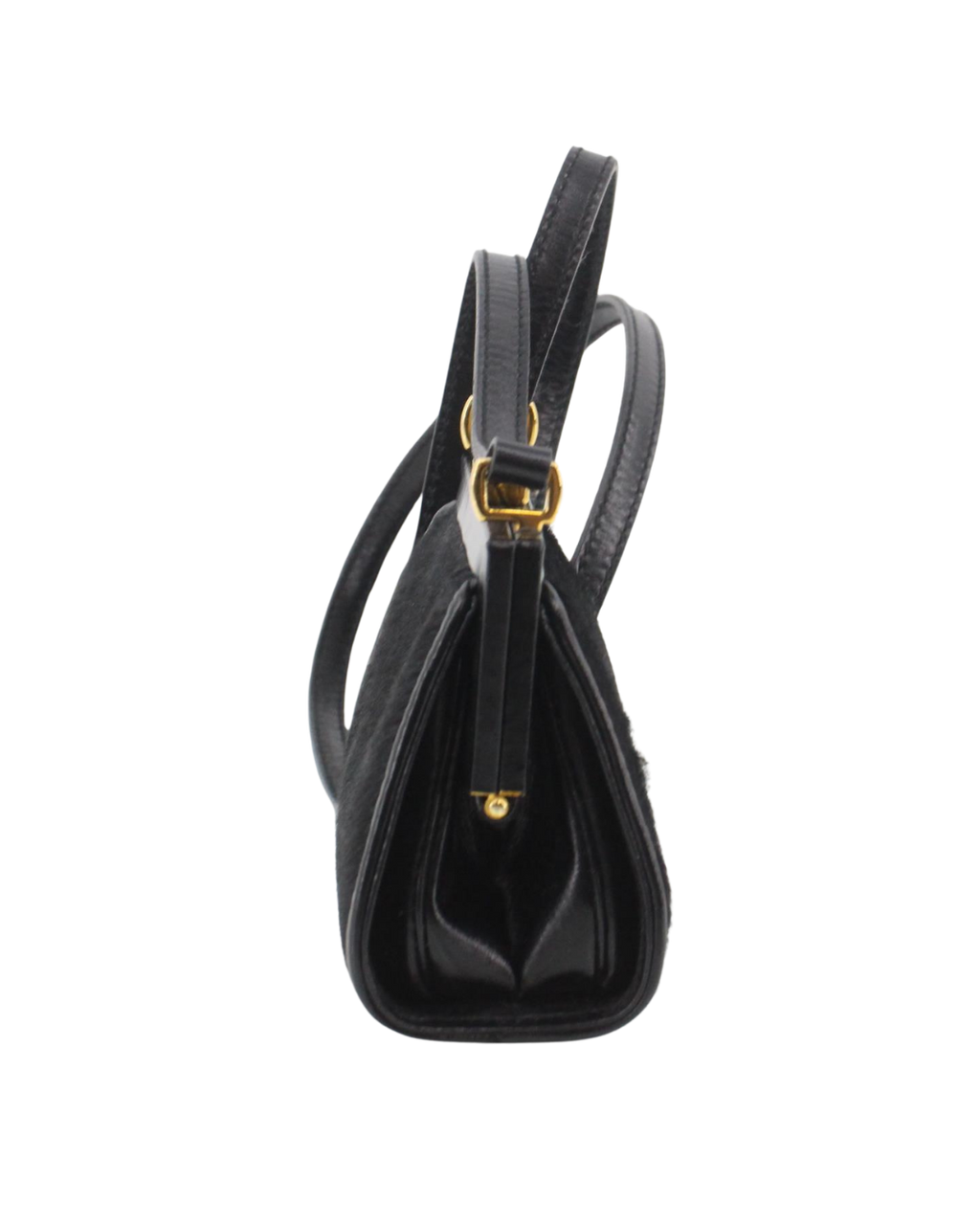 Gucci Vintage Black Mini Pony Hair Bag