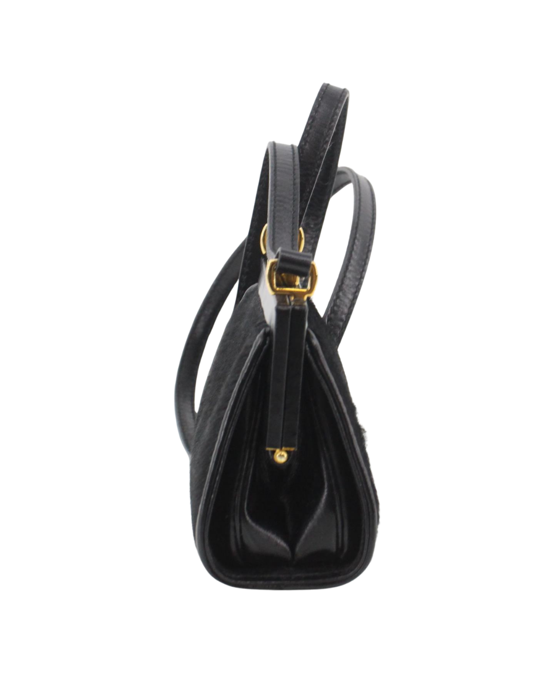 Gucci Vintage Black Mini Pony Hair Bag