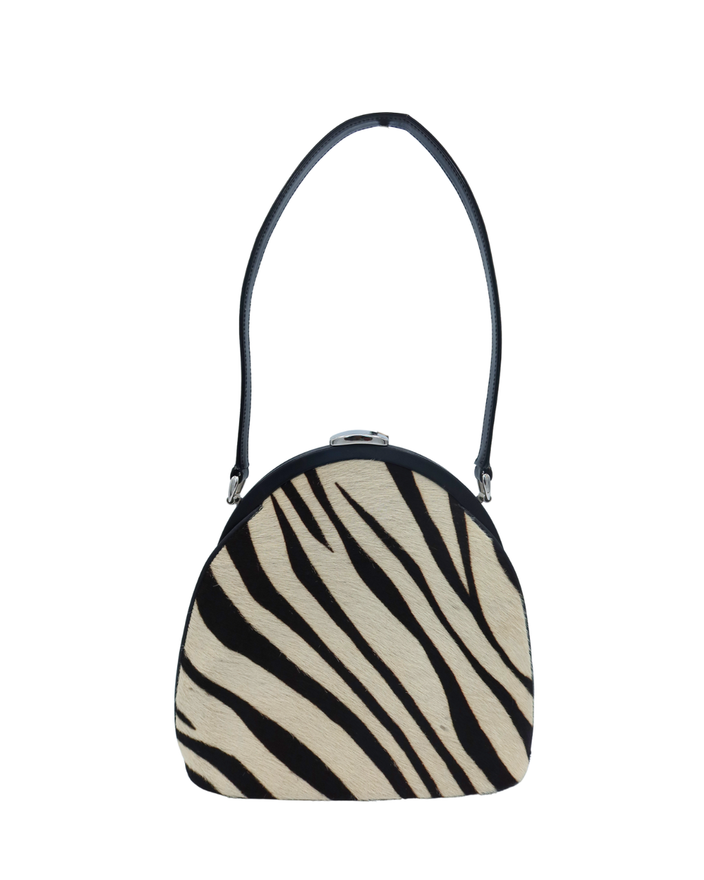 Gucci Vintage Zebra Print Pony Hair Shoulder Bag