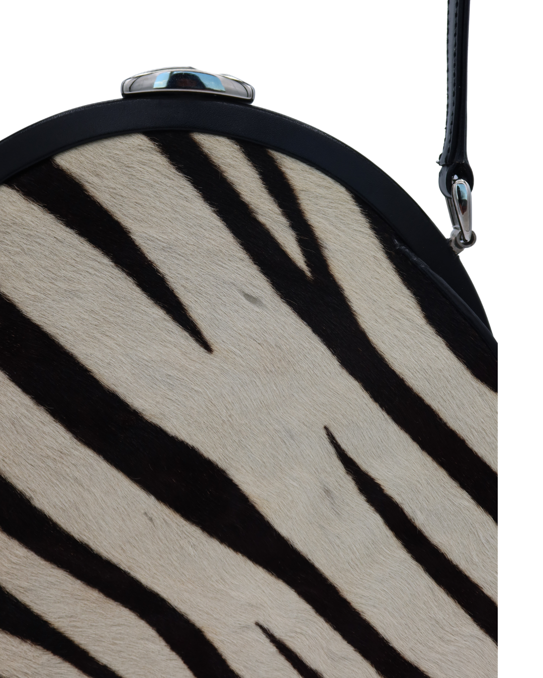 Gucci Vintage Zebra Print Pony Hair Shoulder Bag