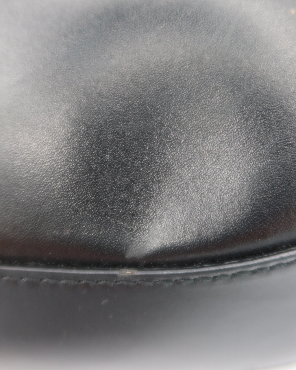 Prada Vintage Black Leather Cleo Shoulder Bag 2000s