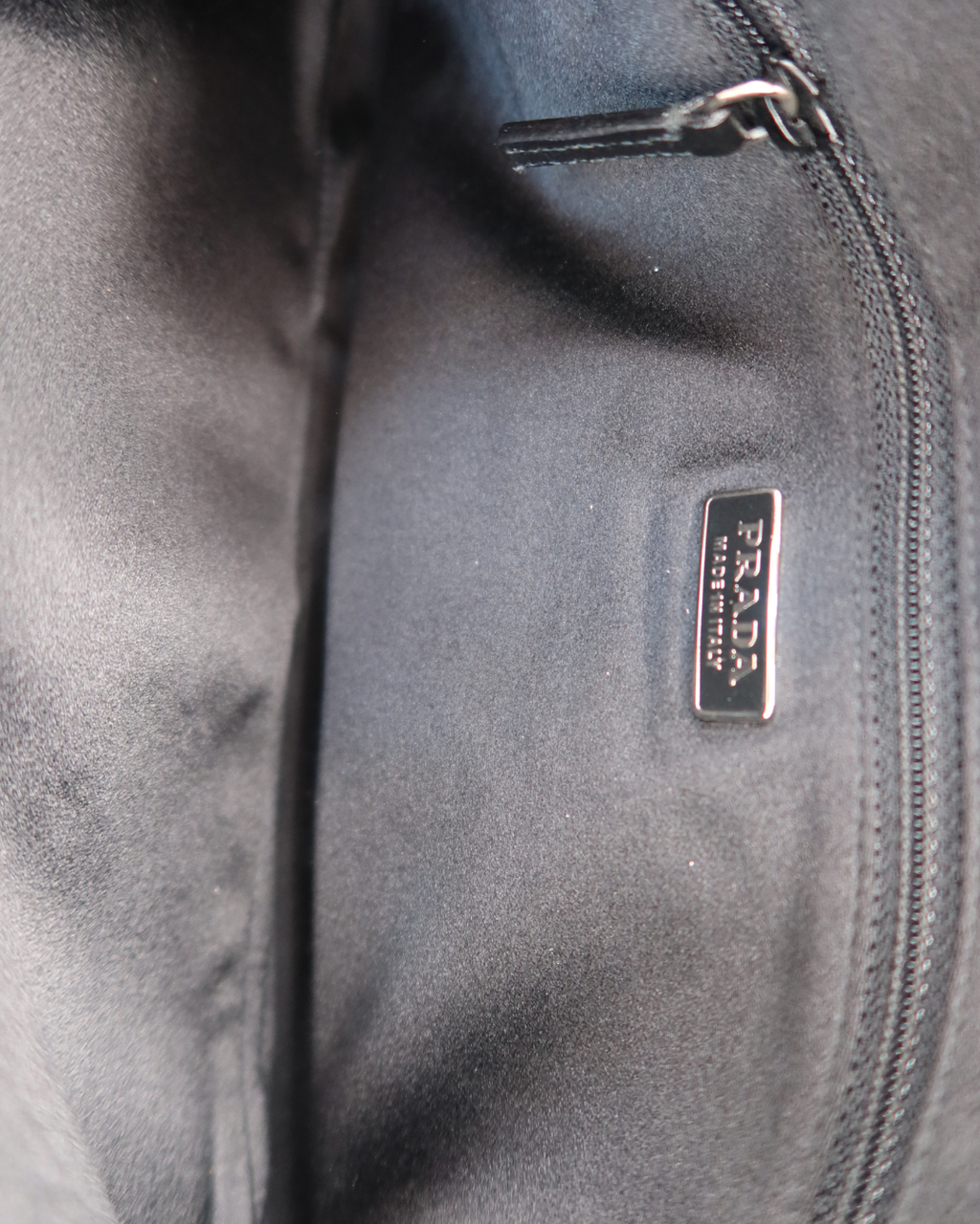 Prada Vintage Black Leather Cleo Shoulder Bag 2000s