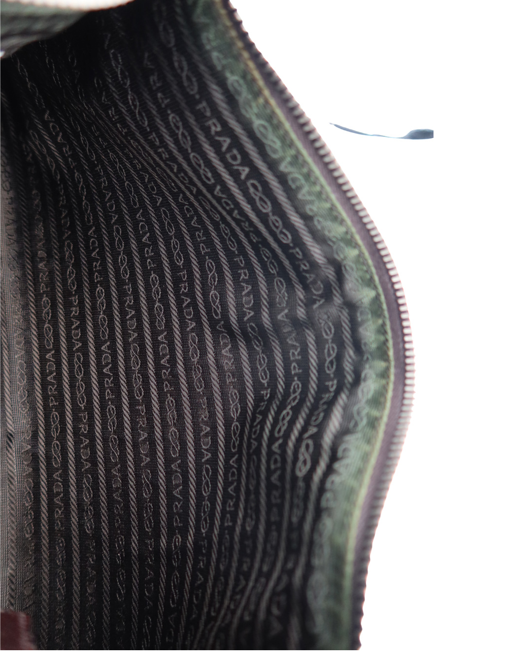 Prada Vintage Brown Leather Shoulder Bag