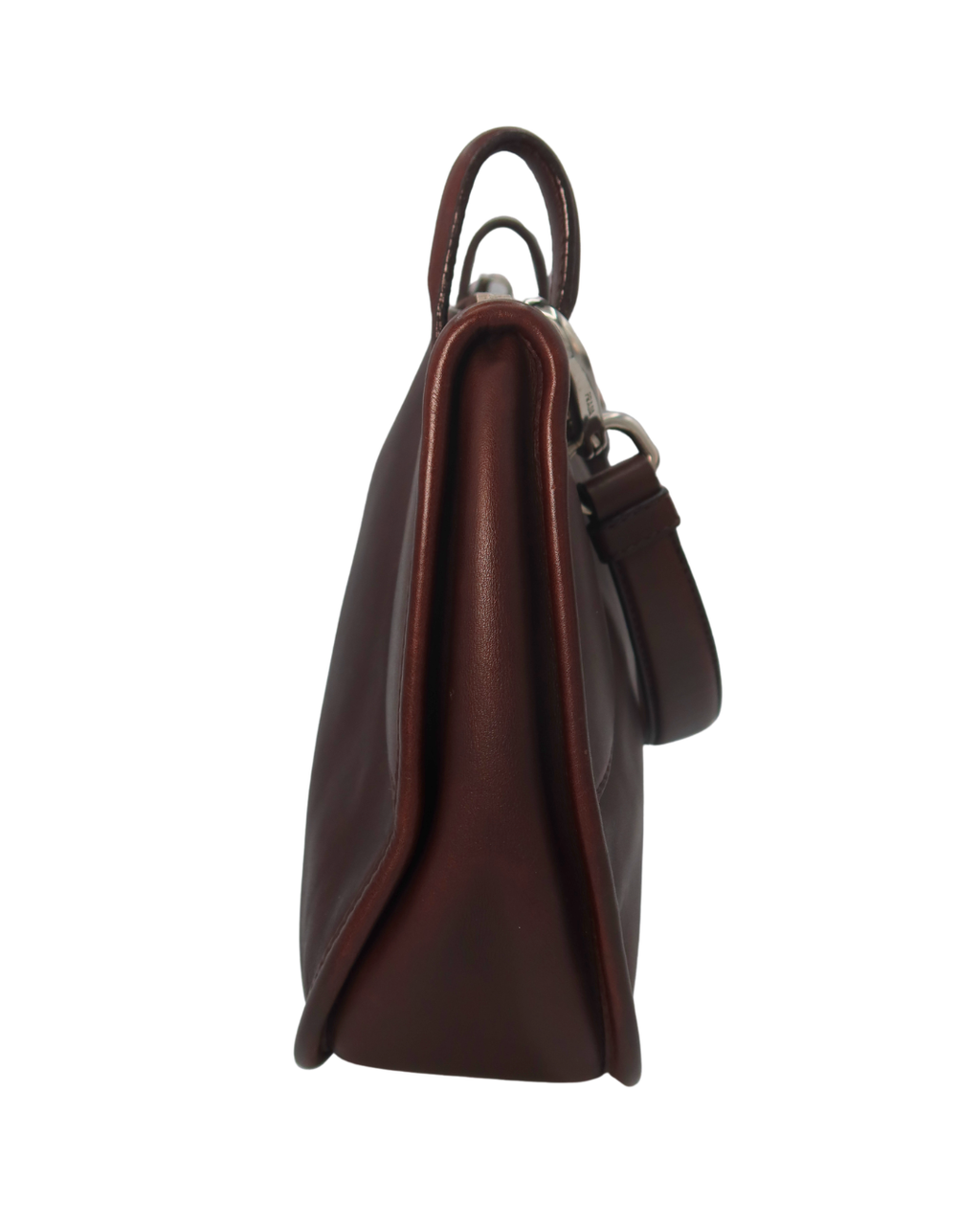 Prada Vintage Brown Leather Shoulder Bag
