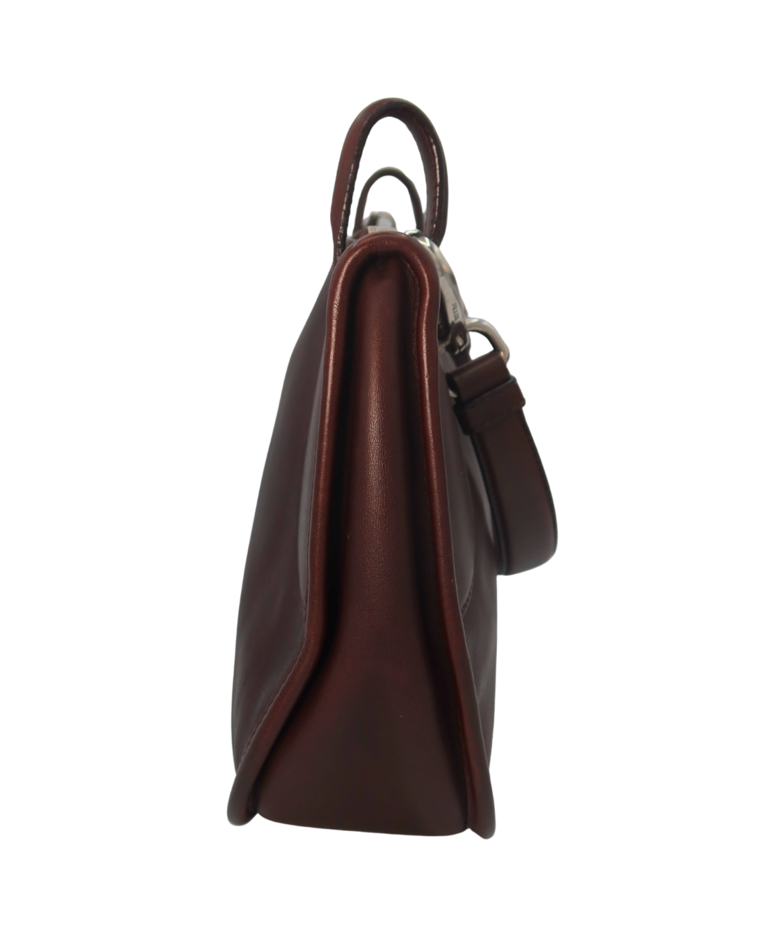 Prada Vintage Brown Leather Shoulder Bag