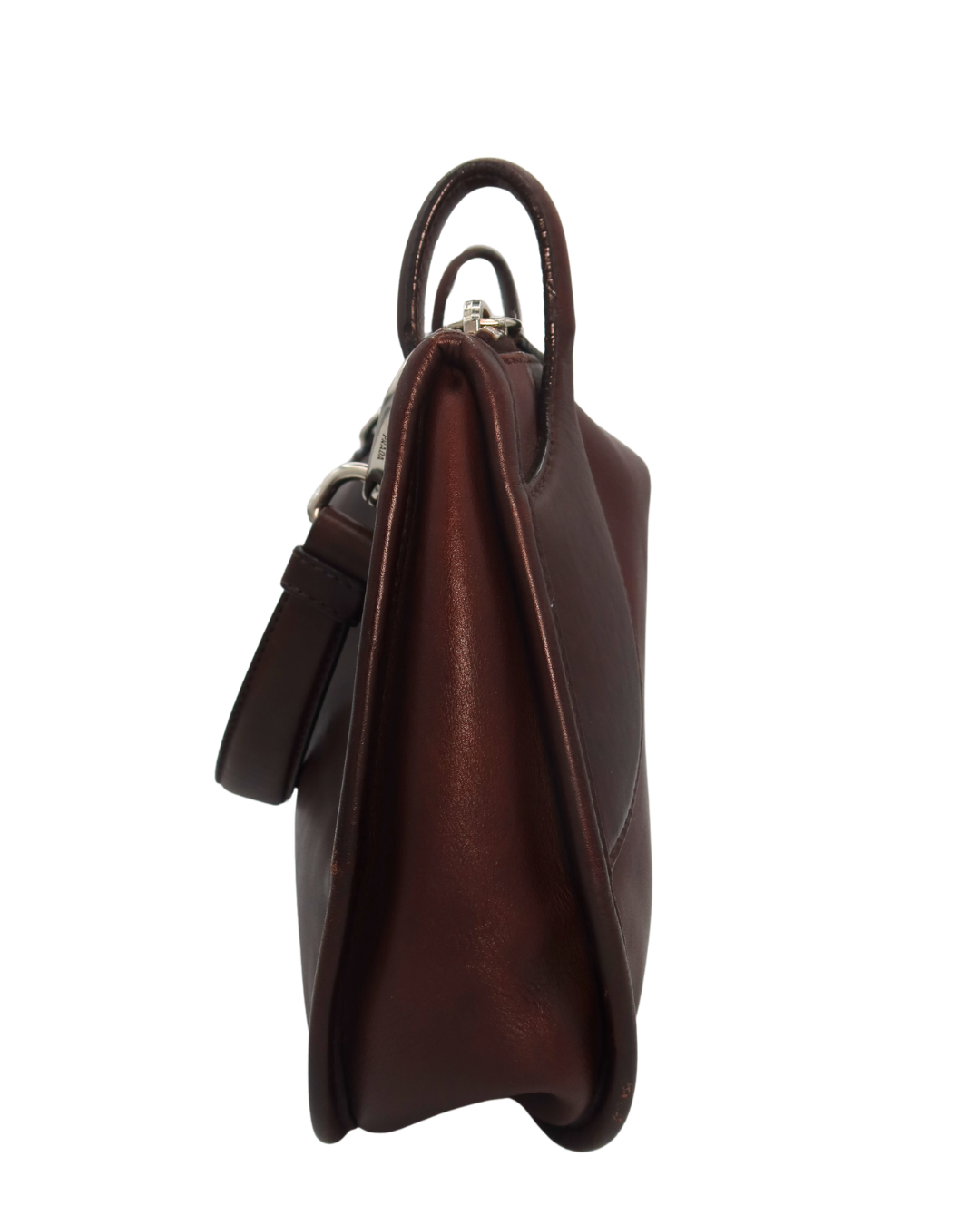 Prada Vintage Brown Leather Shoulder Bag
