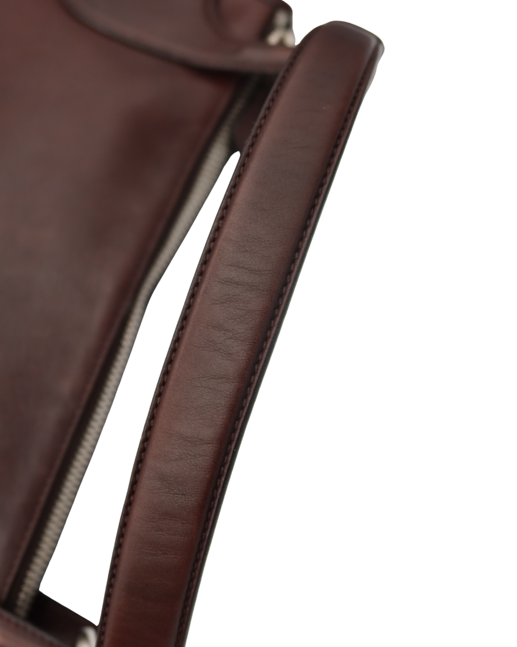 Prada Vintage Brown Leather Shoulder Bag
