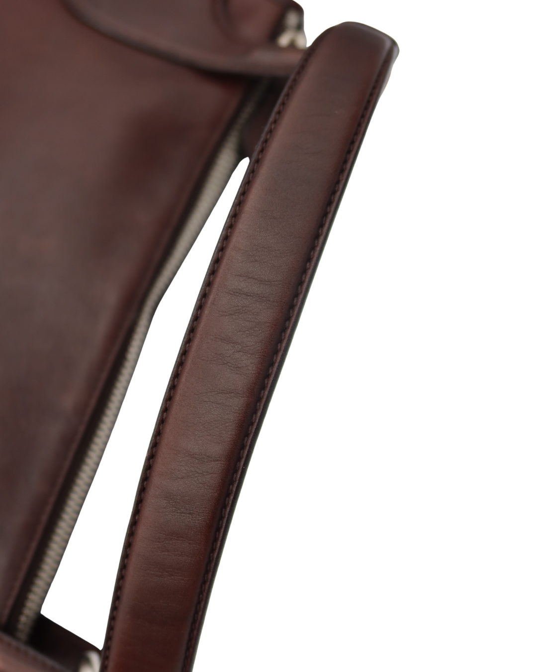 Prada Vintage Brown Leather Shoulder Bag